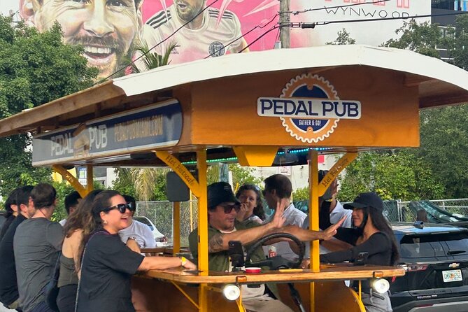 Miami Pedal Pub: Arts District Party Bike Pub Crawl - Bring your own drinks, but use the setup wisely