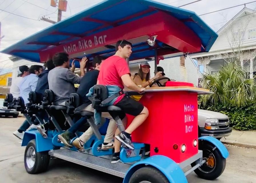 Mid-City Party Bike Bar Crawl - What the 105-minute schedule feels like