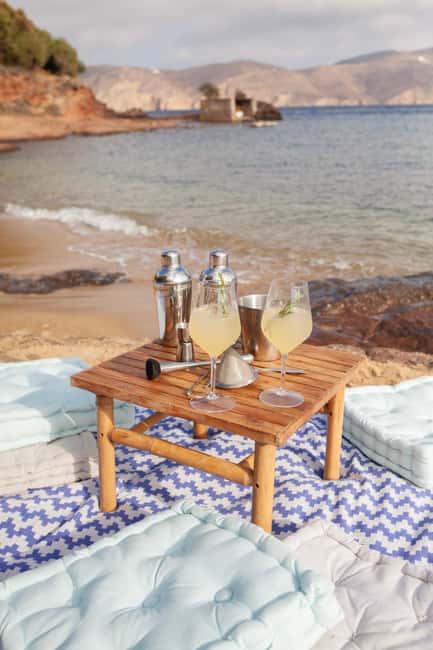 Mykonos: Cocktail Making Class on a Secluded Beach - Three Greek spirits, three very different drinks