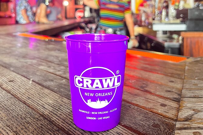 New Orleans Bourbon Street Bar Crawl w/ Shots & Souvenir Cup - The Crawl Cup and drink value