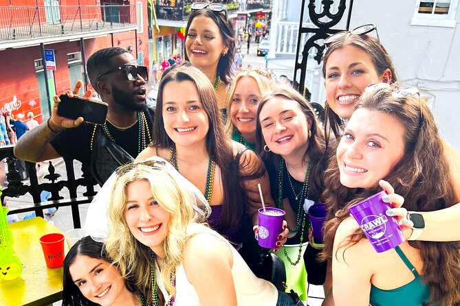 New Orleans Bourbon Street Bar Crawl w/ Shots & Souvenir Cup - Walking from the French Quarter to Bourbon Street