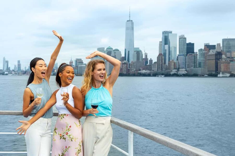 New York City: City Cruises Alive After Five Cocktail Cruise - The Statue of Liberty photo stop