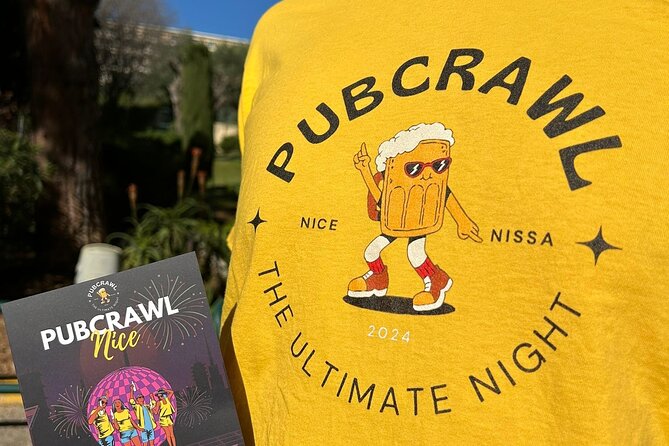 Nice: Pub Crawl Yellow – Social Bars, Games & VIP Club Entry - Midnight at Town Club