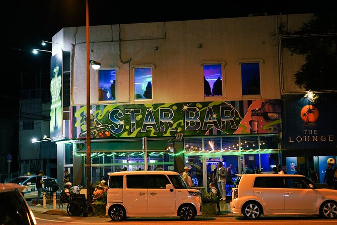 Okinawa Bar Hopping Tour with Sanshin Live in Music Town Koza - Stop three: Gate 2 and a historic snack bar