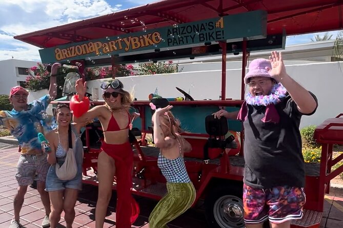 Old Town Scottsdale Party Bike Bar Crawl and Pool Party - Pedaling through Old Town with up to 14 people
