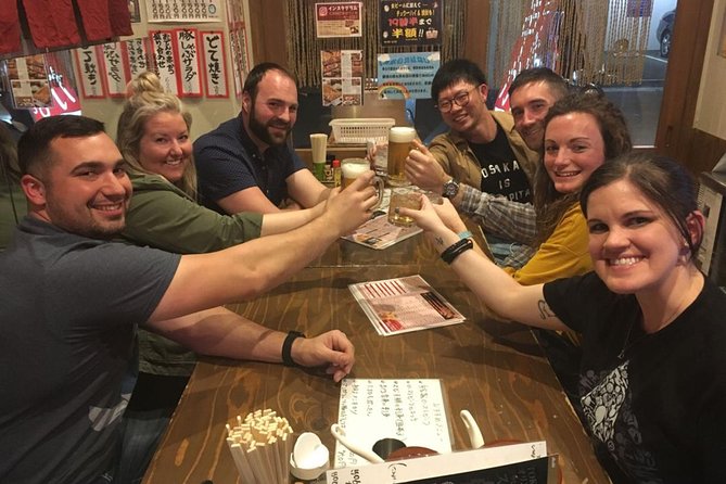 Osaka Bar Hopping Night Walking Tour in Namba (3 bars, 6 tastes) - Hozenji Temple and the moss-covered Fudo statue