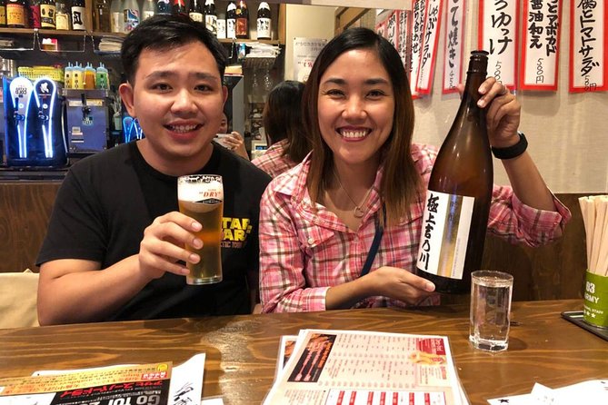 Osaka Bar Hopping Night Walking Tour in Namba (3 bars, 6 tastes) - Food and drink: what you really receive