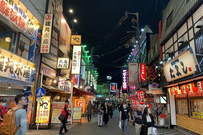 Osaka: Private Food Tour & Bar Hopping in Namba - Hozenji Temple and Mizukake Fudo-o