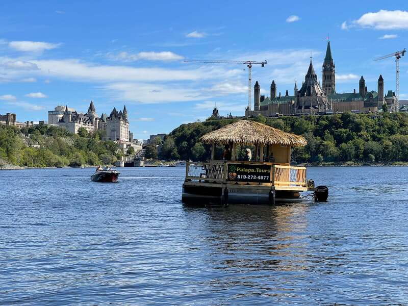 Ottawa: Floating Tiki Bar Cruise on the Ottawa River - Boarding beside the Ottawa Locks