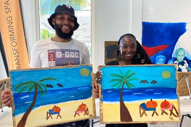 Paint and Sip at the Gallery and Wine Bar - How the two-hour activity fits together