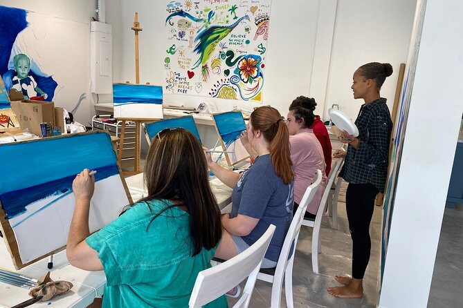 Paint and Sip at the Gallery and Wine Bar - Who will enjoy this most