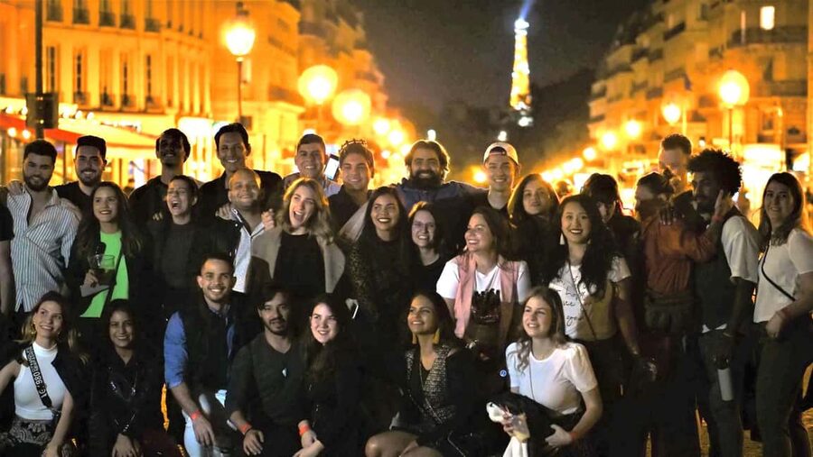 Paris: Latin Quarter Guided Pub Crawl to Bars and Clubs - Place du Panthéon and the move toward the club