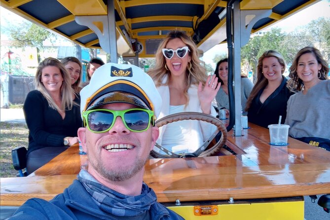 Party Bike through St. Pete with Bar+Mural Stops on Trolley Pub - Pinellas Ale Works: a dog-friendly brewery stop