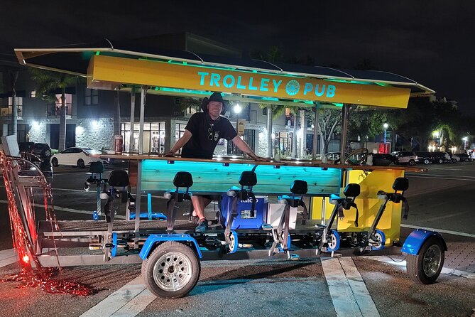 Party Bike through St. Pete with Bar+Mural Stops on Trolley Pub - Murals, music, and the ride between stops