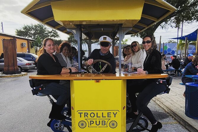Party Bike through St. Pete with Bar+Mural Stops on Trolley Pub - The Dog Bar: a playful first stop