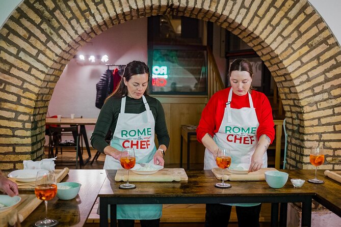 Pasta Cooking Class Near the Colosseum with 3 Spritz Cocktails - The music, hosts, and social mood