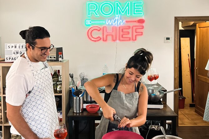 Pasta Cooking Class Near the Colosseum with 3 Spritz Cocktails - What the $95.53 price gets you