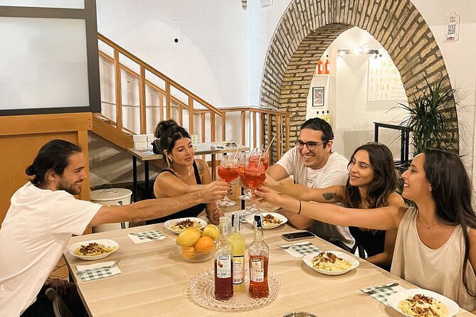 Pasta Cooking Class Near the Colosseum with 3 Spritz Cocktails - Making the three spritzes