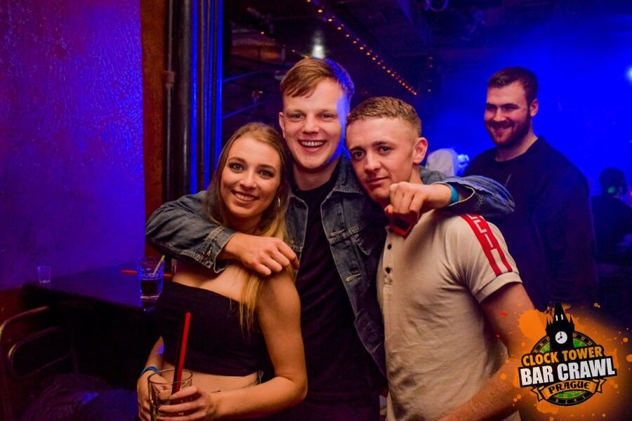 Prague: Clock Tower Bar Crawl ending at the BIGGEST CLUB - The final nightclub and VIP entry