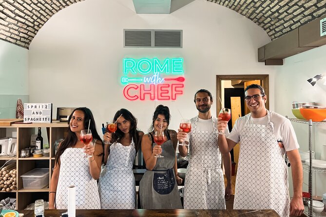 Rome Tipsy Cooking Class: Make Pasta and Mix 3 Spritz Cocktails - Sitting Down to Eat Your Own Carbonara or Cacio e Pepe