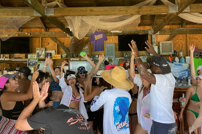 Rose Island Boat Party, Beach Getaway & Floating Bar - Key points at a glance