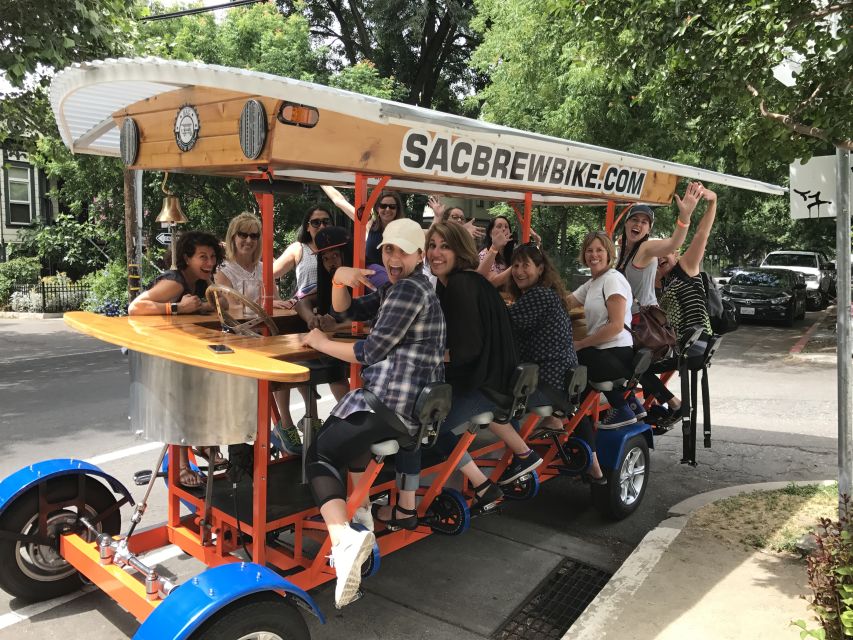 Sacramento: Pedal Bar Tour with 2 Stops - Pedaling Through Midtown Sacramento