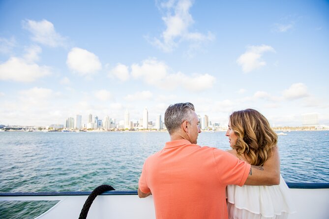 San Diego Sights & Sips: Deluxe Cocktail Sunset Cruise - Passing the USS Midway aircraft carrier museum