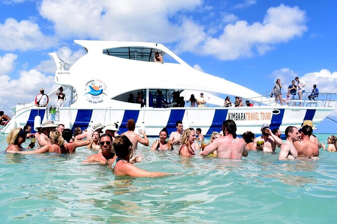 Sand-Bar Punta Cana Party Boat unlimited drinks, snorkeling Vibes - Optional thrills: jet boat rides and parasailing
