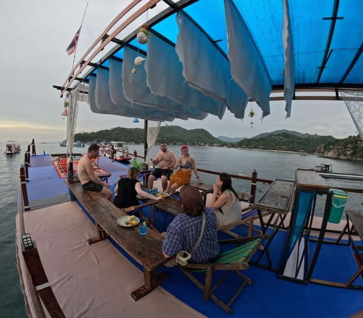 Snorkeling Tour with meals and BBQs - Cocktail - Sunset⭐⭐⭐⭐⭐ - Four stops for Koh Tao snorkeling