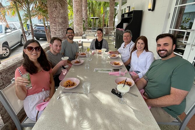 South Beach Cocktails & Bites Tour; Walking Tour Miami Beach - Ocean Drive from afternoon into evening
