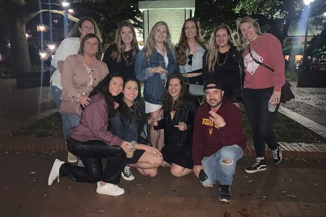 Spirits with Spirits Happy Hour Walking Bar Pub Crawl - Johnson Square explains Savannah’s unusual city plan