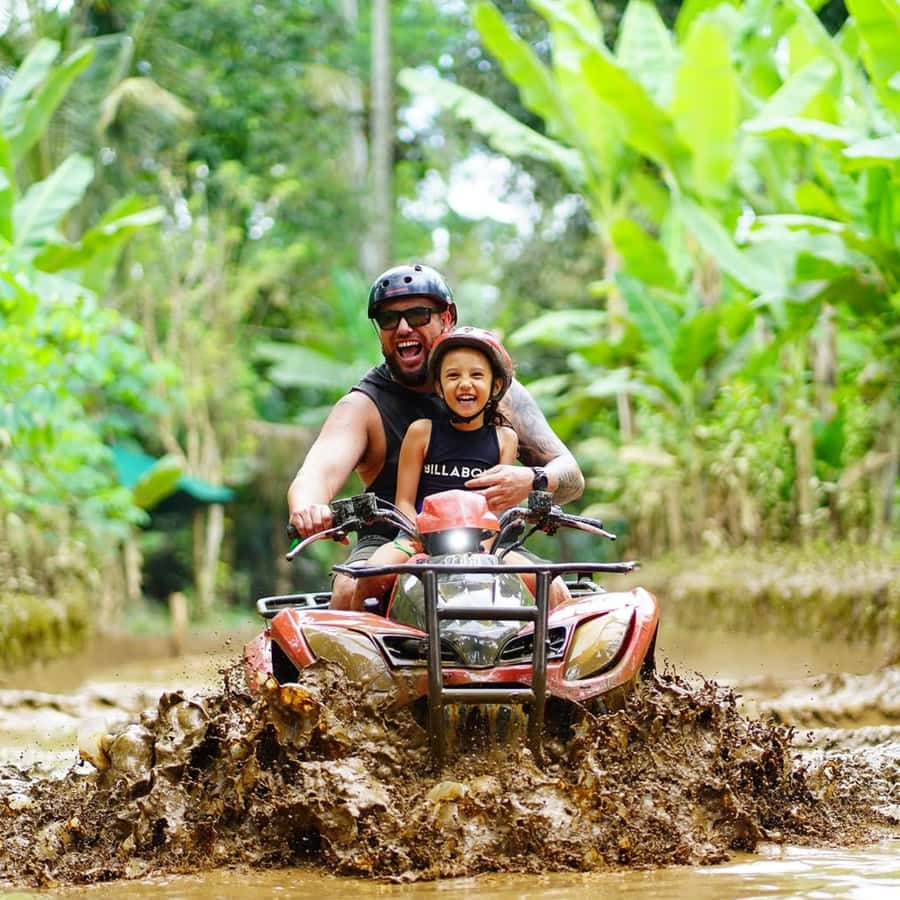 Ubud Bali ATV Alasan Adventure Gorila Cave & Cretya Pool Bar - Showers, lockers, and the changeover to Cretya