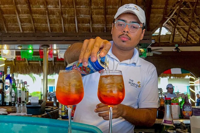Unlimited Beach Break at The Famous Money Bar Cozumel - Arriving at The Money Bar from Royal Village