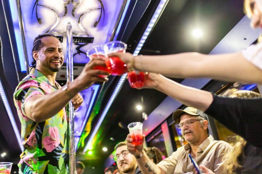 Vegas: 4-Hour Club Crawl with Party Bus Experience - The party bus is more than a transfer