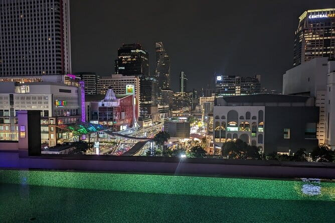 "View" Bangkok Rooftop Bar and Restaurant Dining Package - Watching sunset over the Bangkok skyline