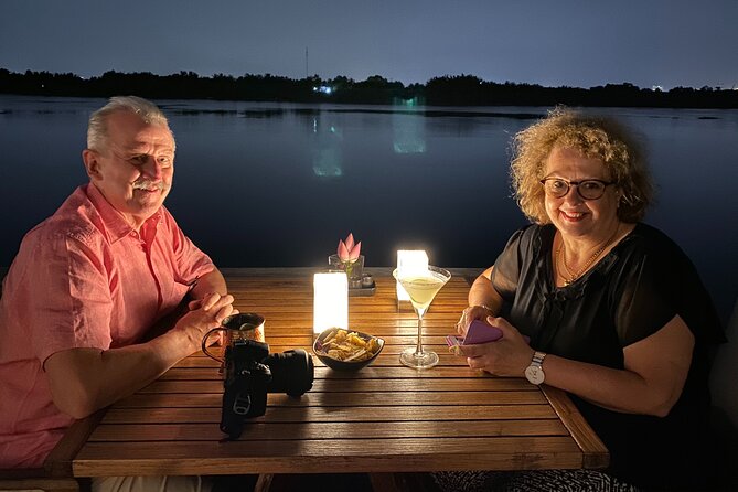 VIP Tour in Saigon: Romantic Sunset Cocktail by SpeedBoat - Cocktail time at the riverside restaurant