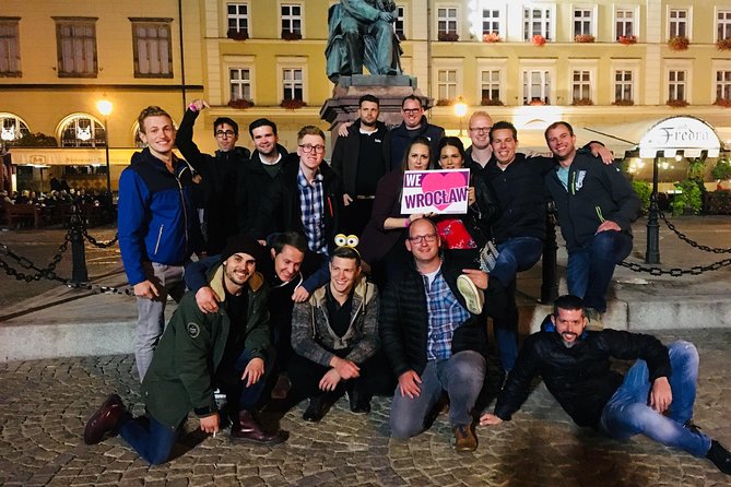 Wroclaw Pub Crawl - Walking the Market Square and spotting dwarfs