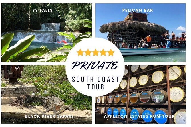 YS Falls, Black River Safari, Appleton Rum Tour OR Pelican Bar (Choose Up to 3) - YS Falls: seven cascades and natural swimming pools